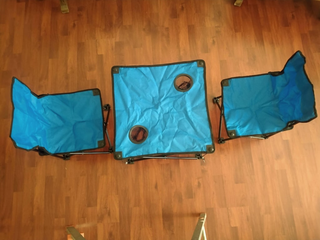 Katlanır Kamp Masa ve Sandalye Seti (2+1 Set)