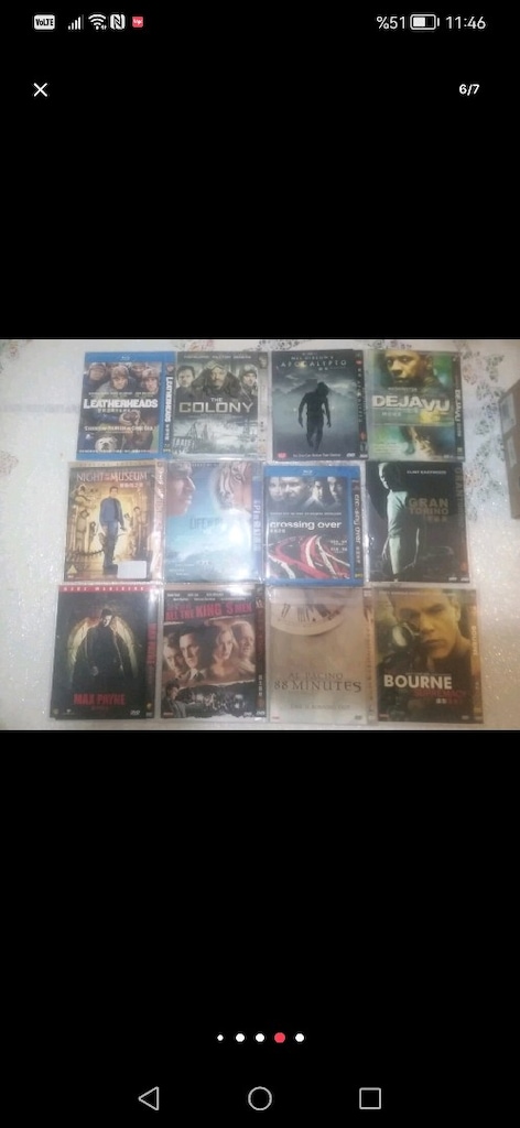 DVD FİLMLER ORJINAL YURTDIŞINDAN GELDİLER. TEMIZ FAAL. 12 ADEDİ 500tl - 6