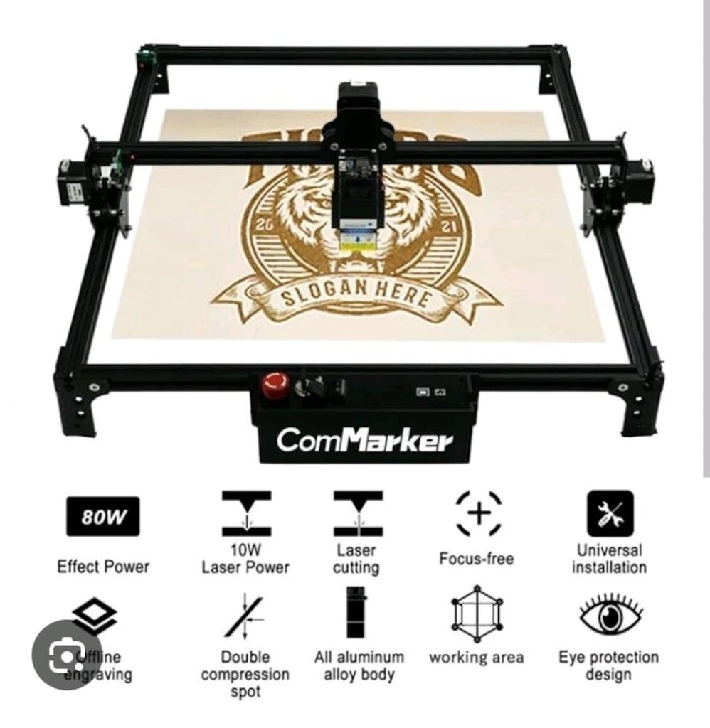 Lazer baskı makinesi Laser engraver commarker t1 max