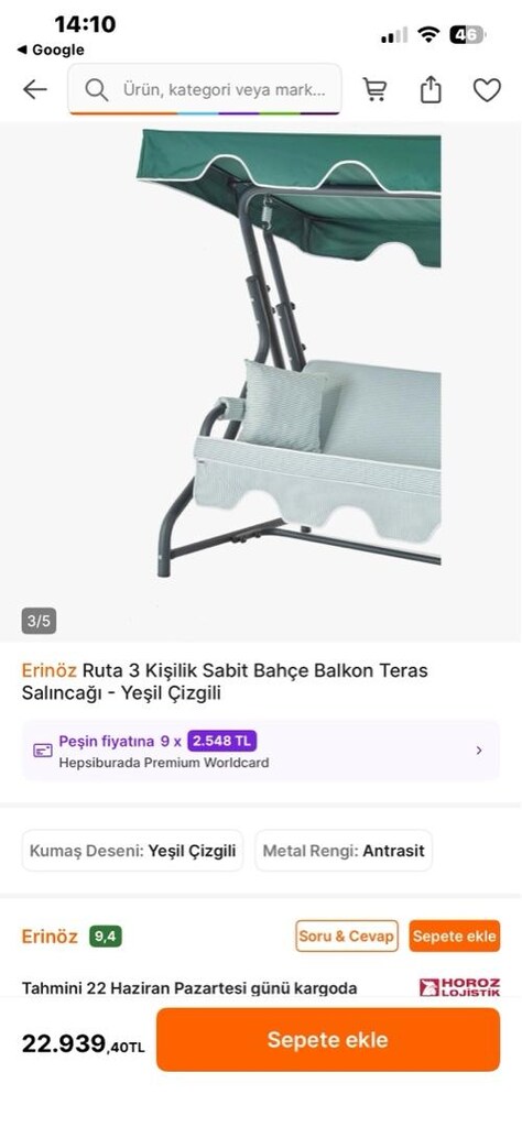 bahçe salıncağı - 2