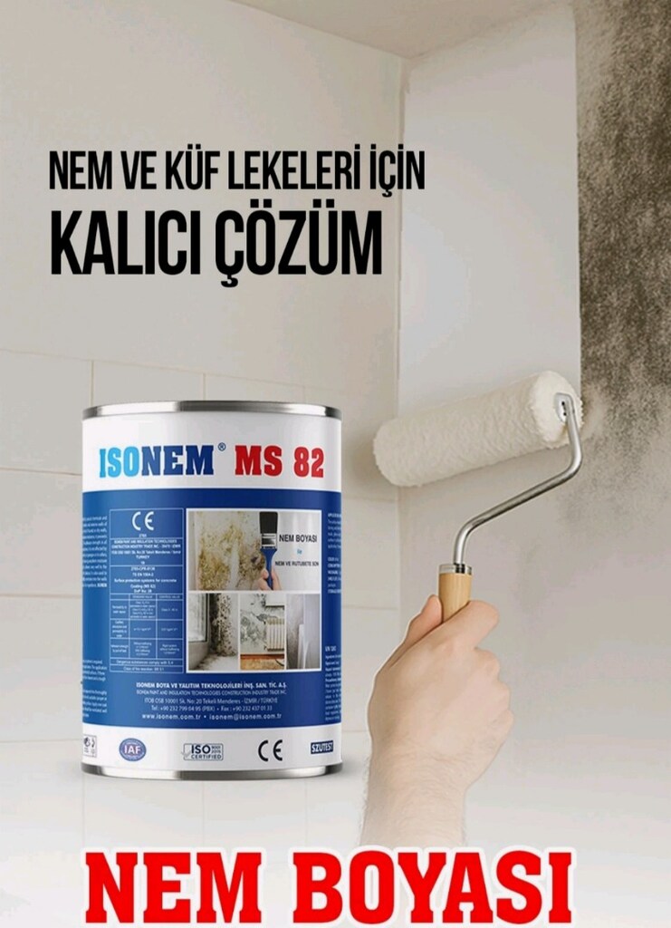 İsonem MS 82 Beyaz 5Kg Nem Boyası İç ve Dış Duvarlar için - 3