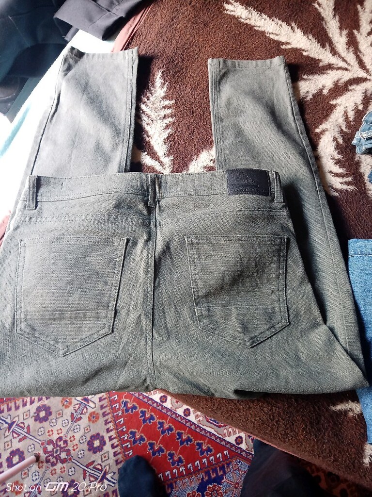 32 beden haki renk slipfit pant,b ecevit bulvarı ant - 2