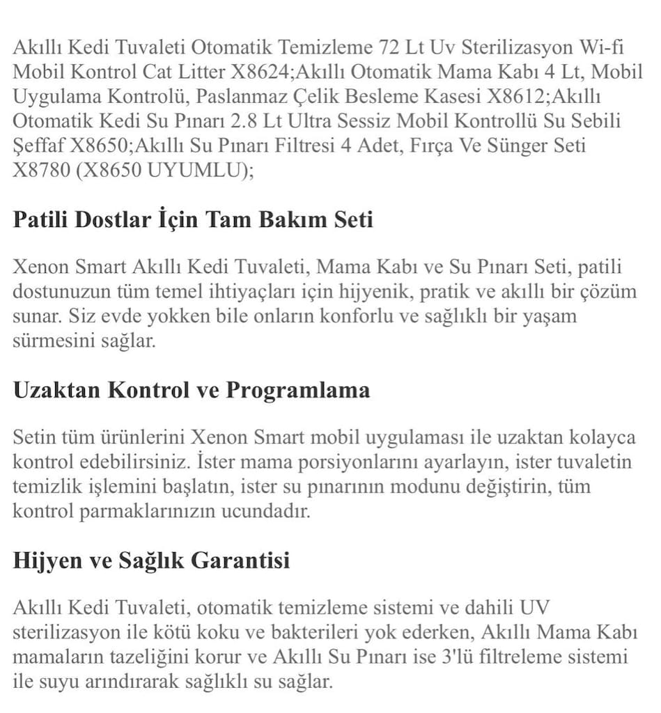 Xenon Smart otomatik kedi tuvaleti - 2