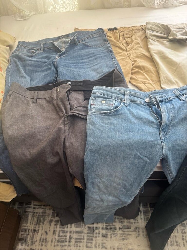 markalı yeni kot ve karğo pantolon - 6