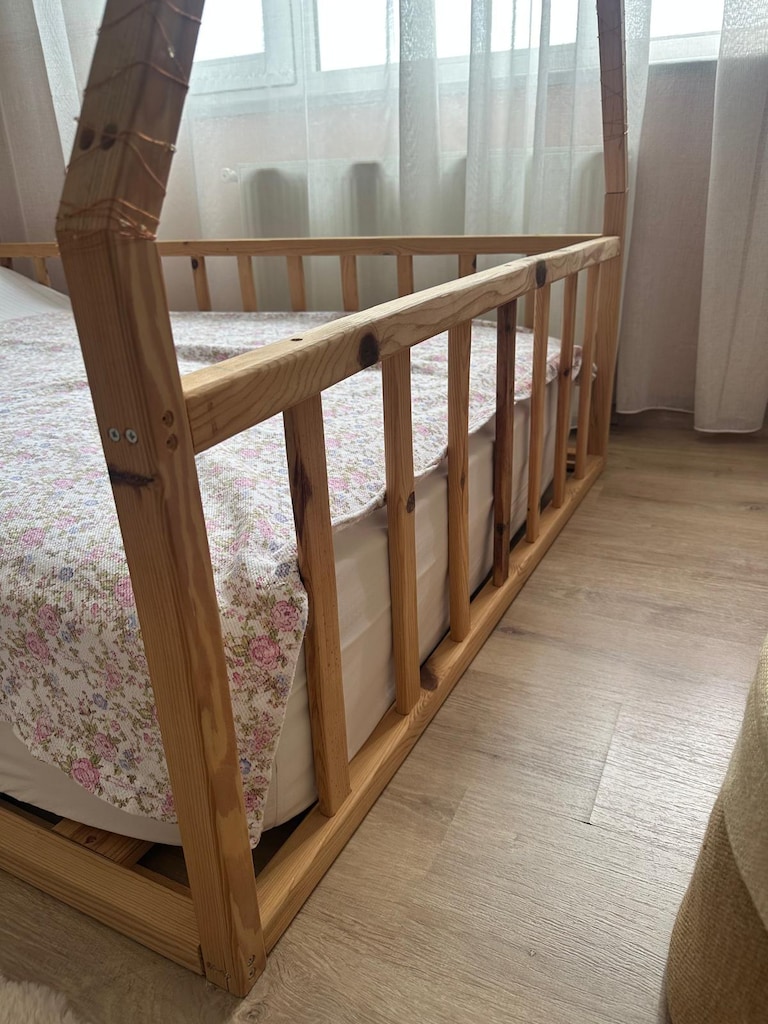 Montessori ahşap çocuk / bebek yatağı - 3