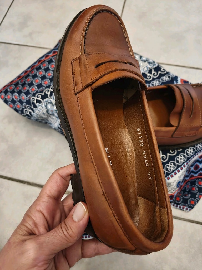 Beta marka deri loafer. 37 numara. Sıfırdır - 7