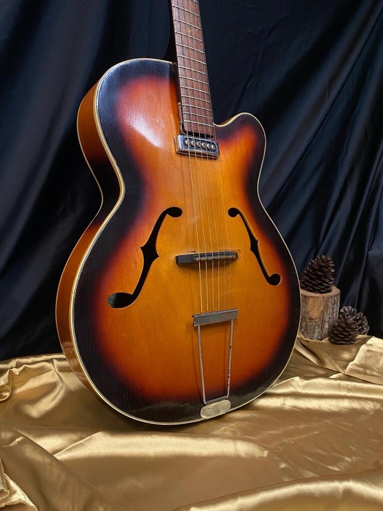 EKO Jazz Archtop 100 Elektro Akustik Gitar - 3