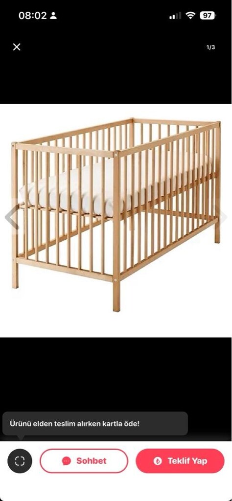 ikea beşik bebek yatağı - 4
