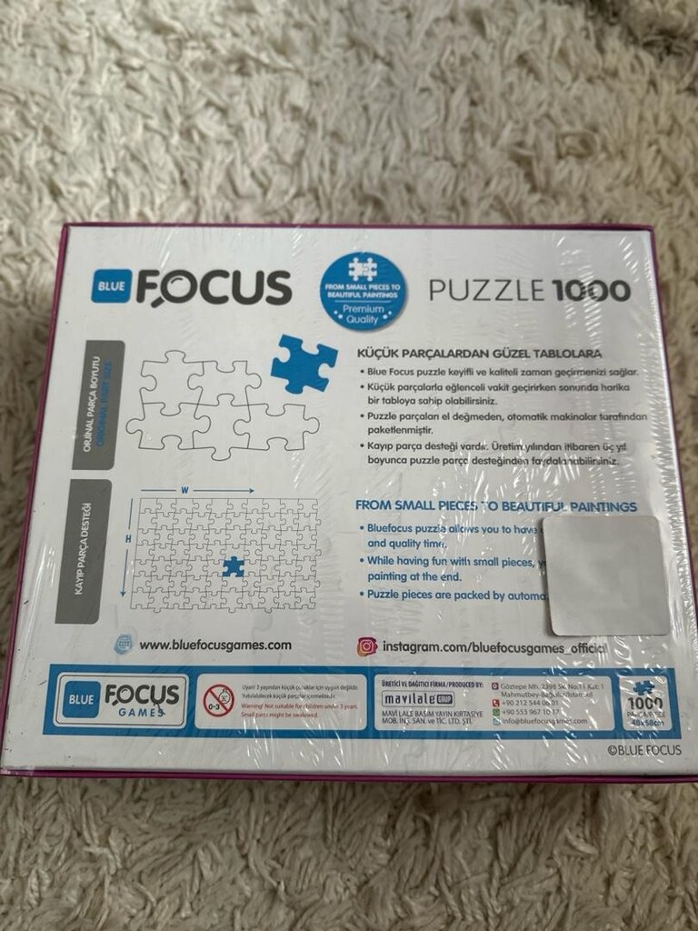 Blue Focus 1000 Parça Puzzle - 3