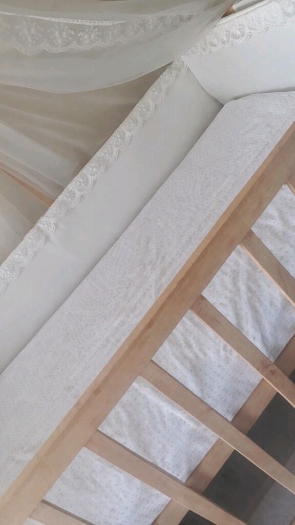 Babybee anne yanı doğal ahşap beşik 60*120 - 2