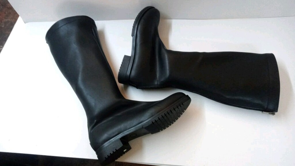 Siyah Dizüstü Stiletto Çizme - 6