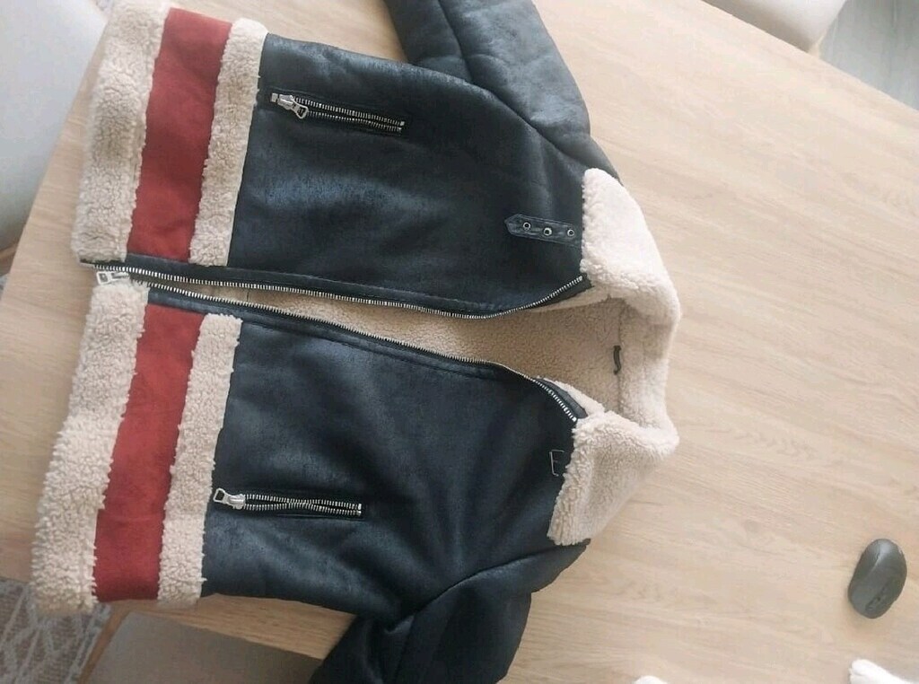 Derimod İçi Peluş Kürklü Biker Mont-XXL Beden Tertemiz/2kez kullanıldı - 2
