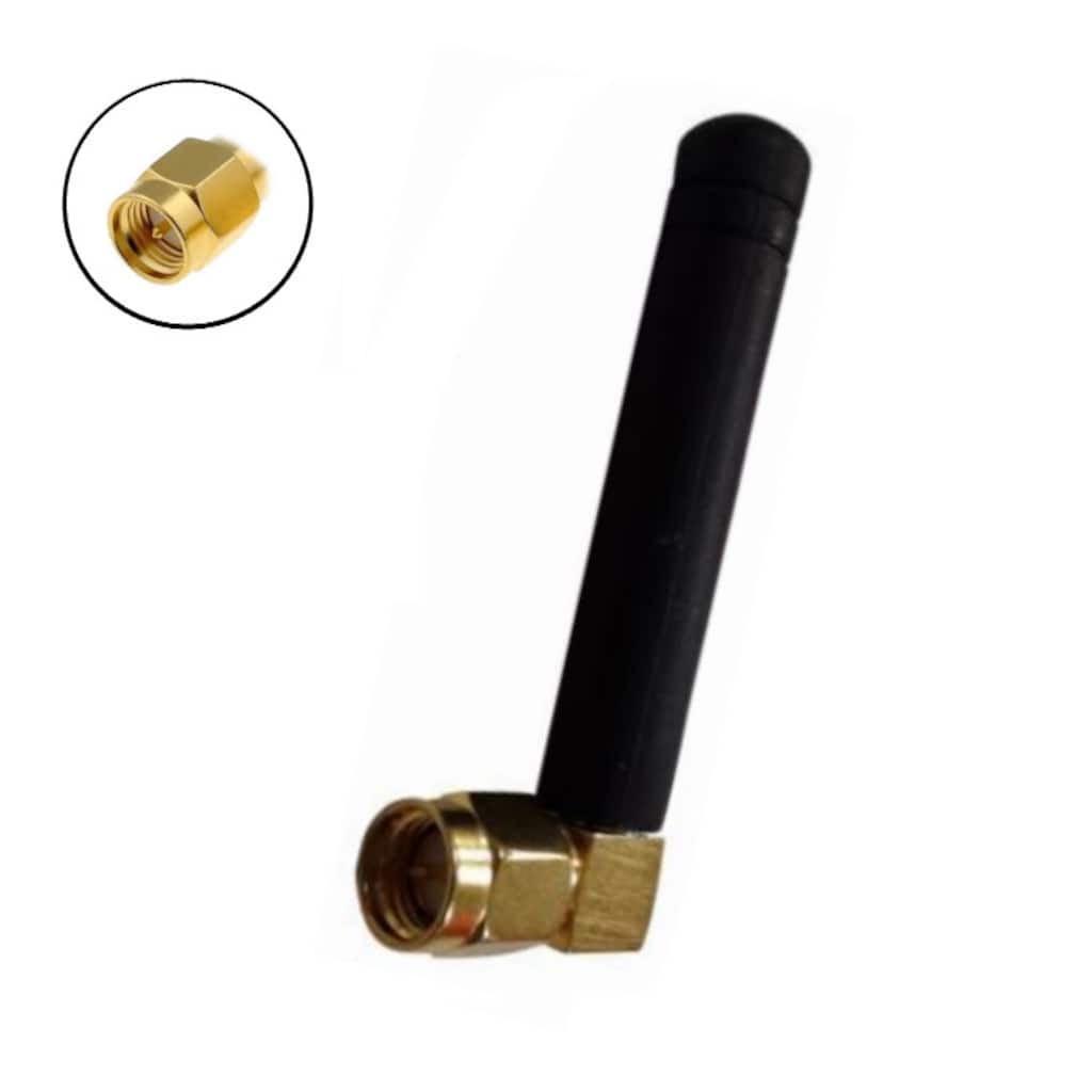 45 mm 2 dBi 2.4 - 2.5 GHz SMA Erkek 90 Derece Wi-Fi Anten - 3