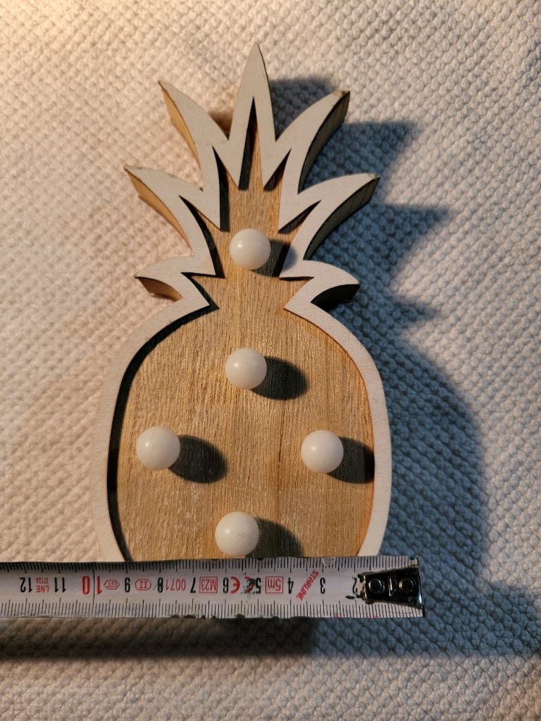 LED Işıklı Ananas Gece Lambası- piller dahil - 7
