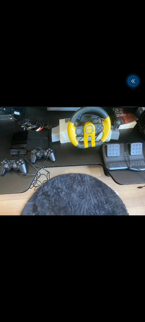 ps2 tertemiz orijinal 2 kol,direksiyon seti,memori kartı 15 fazla oyun - 2