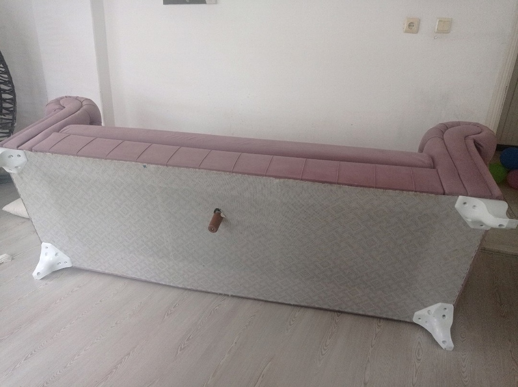 Üçlü koltuk mor renk - 5