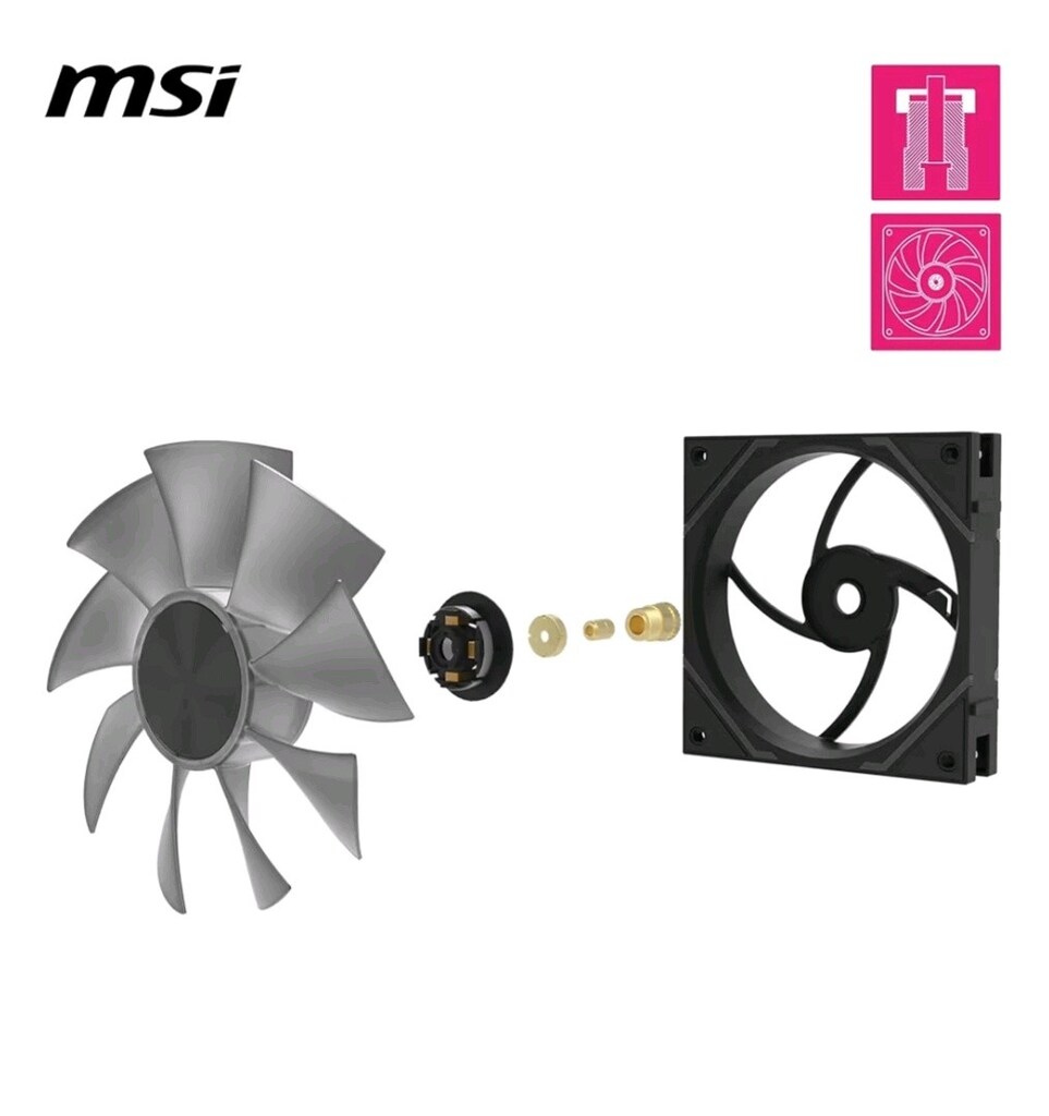 SIFIR MSI EZ120 3X120 ARGB KASA FANI - 7