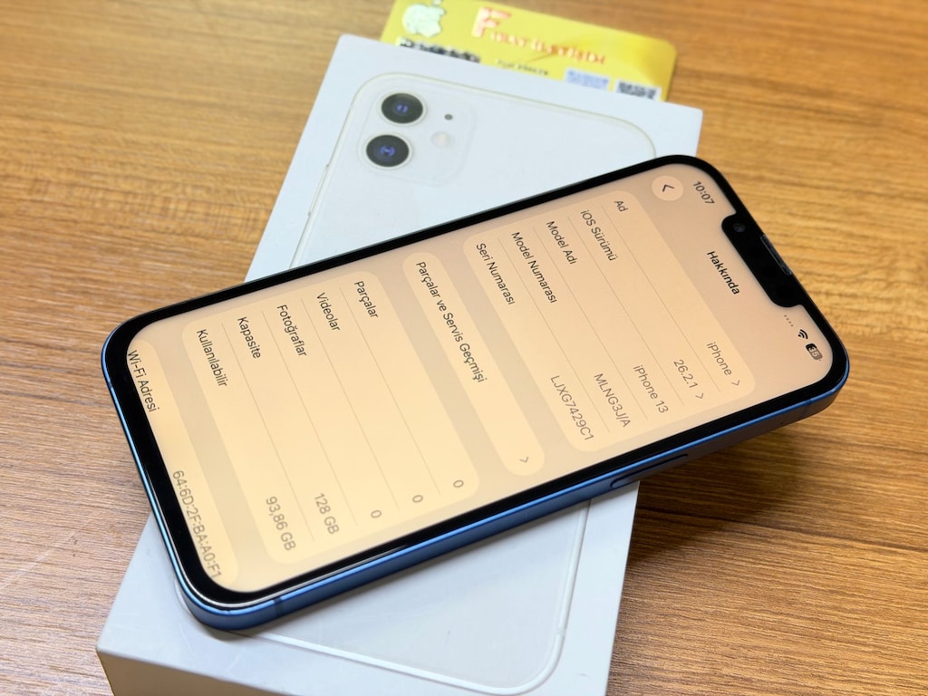 128GB APPLE İPHONE 13 MAVİ YD TEMİZ ÇİZİKSİZ EN İYİ FİYAT. - 4