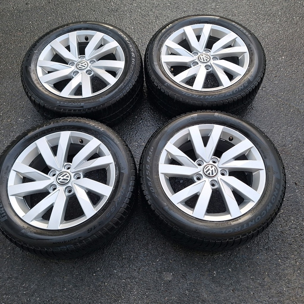 205 55 16 ORJİNAL PASSAT JANT LASTİK TAKIMI PASSAT JETTA CADDY GOLF - 7