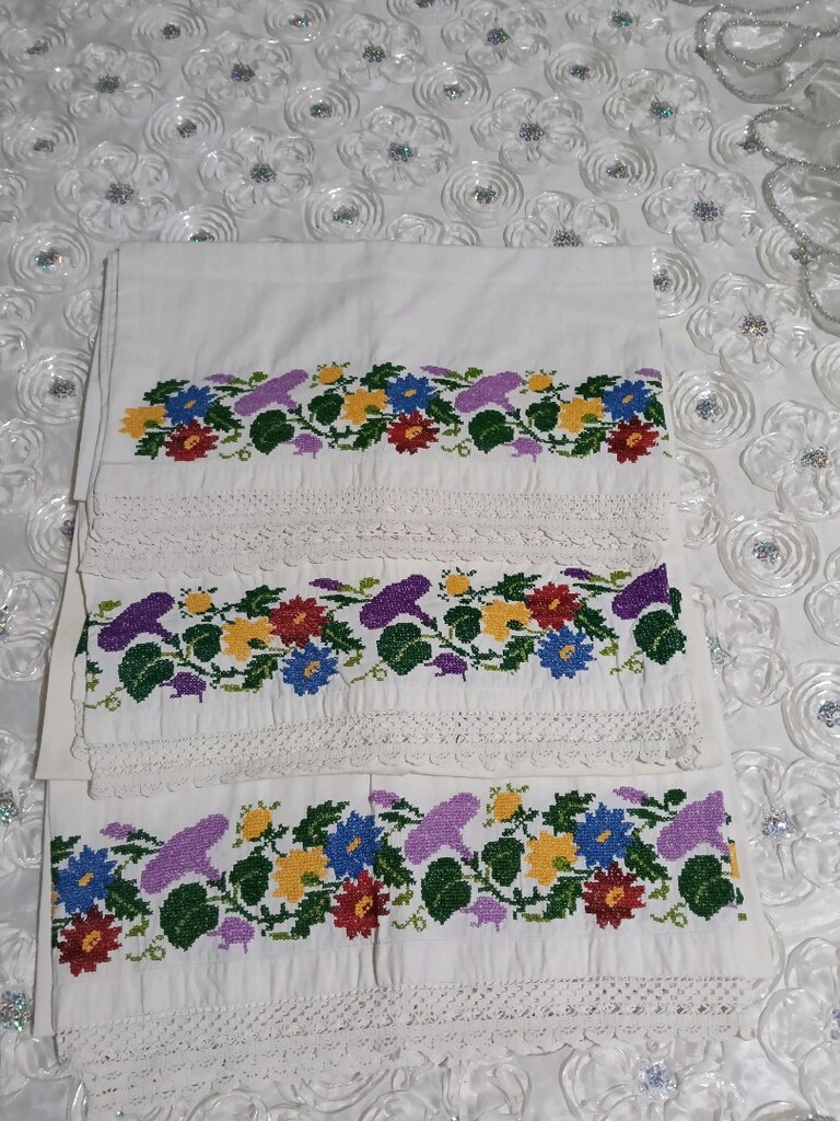 kanaviçe karyola takımı - 2