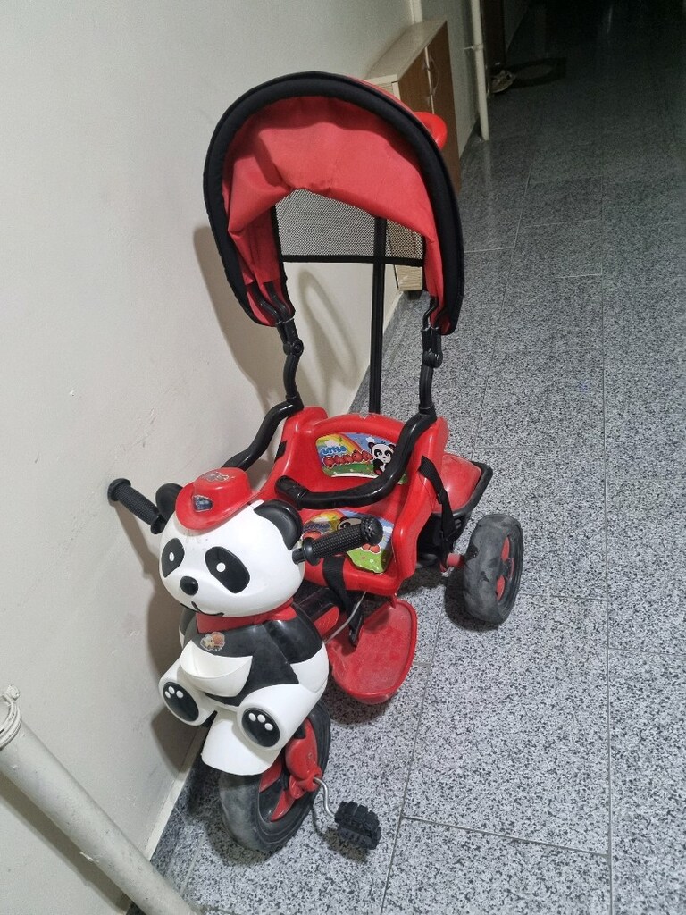 PANDA BİSİKLET KAYDIRAK TEKERLEKLİ SALLANAN AT İLK ARABAM PEDALLI ARAB - 4