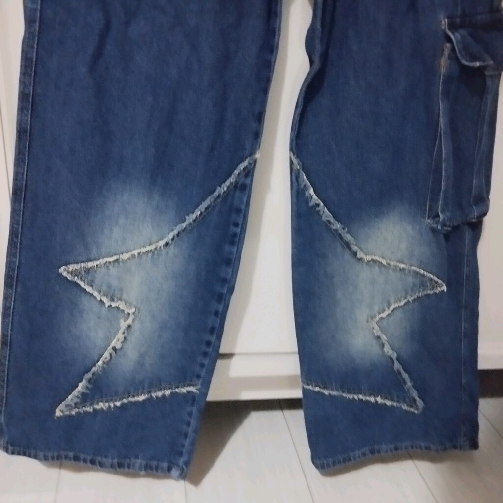 Skater Style y2k yıldızlı pantolo - 5