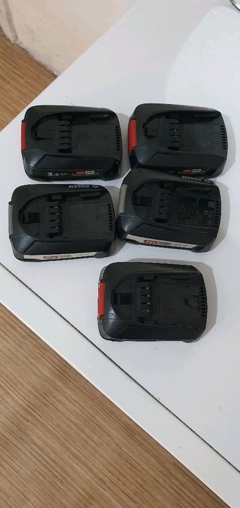 bosch şarjlı matkap pilleri 18 volt 2.5 amper sağlam sıfır gibi yer - 4