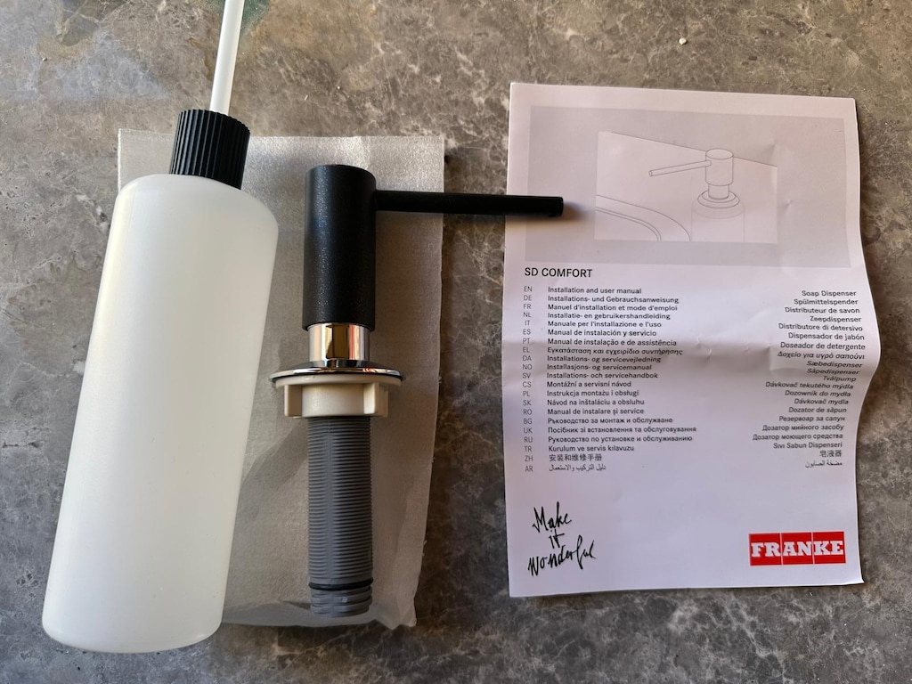 FRANKE Comfort Onyx Siyah Sıvı Sabunluk – Sıfır, Kutulu - 2