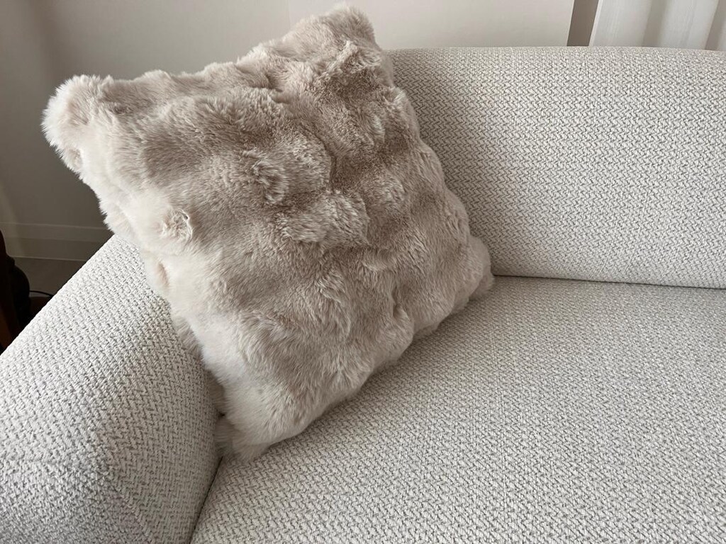 Peluş Tavşan Kürkü Yumuşak İkili Kırlent - 2