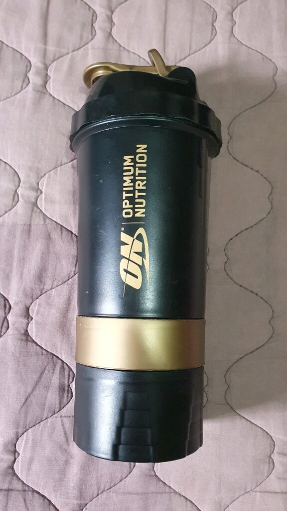 Shaker Optimum Nutrition Gold Standart Zone Black-Gold - 2