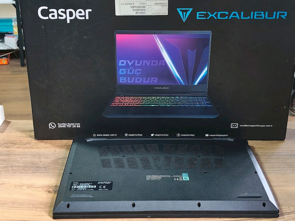 EXCALİBUR G770 İ5 12450F 16RAM RTX 3050 512 M2 SSD TEMİZ LAPTOP - 6
