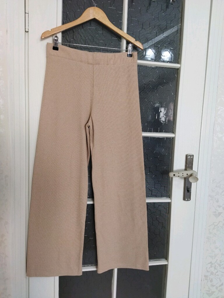 Werox & jns marka XL beden bej örme kumaş pantolon