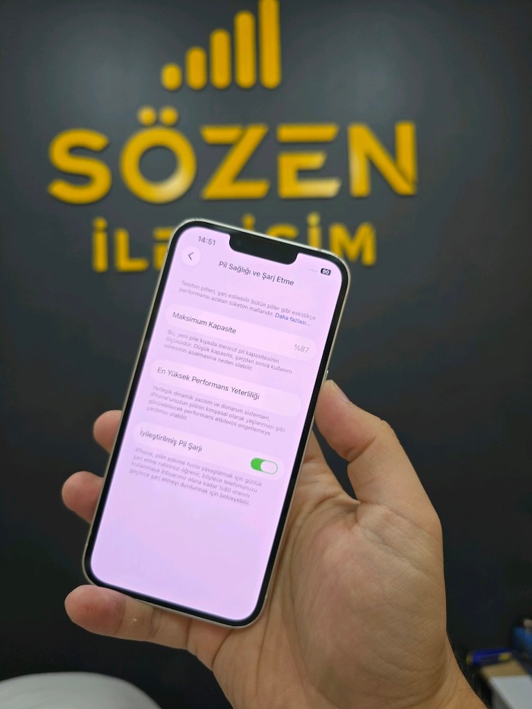 SÖZEN İLETİŞİN İPHONE 13 128GB PİL 88 1 YIL GARANTİLİ - 6