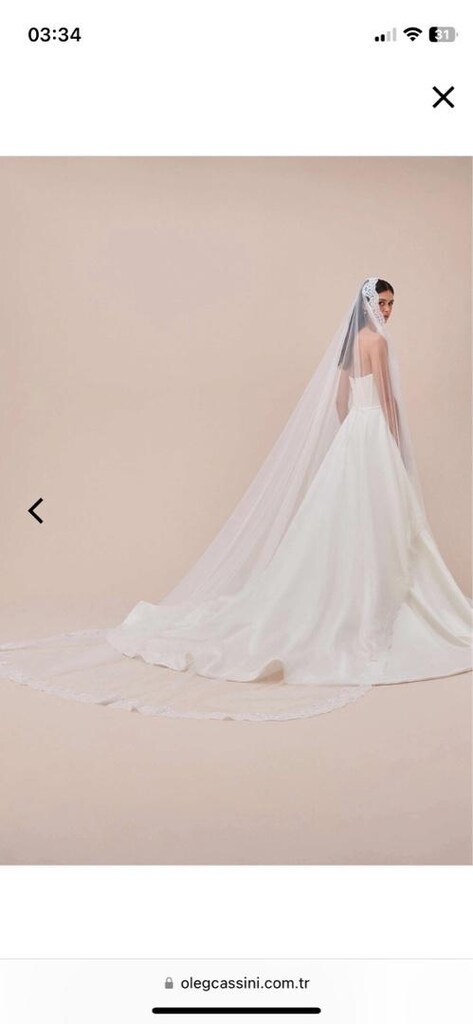 DUVAK TÜL DANTEL OLEG CASSINI - 2