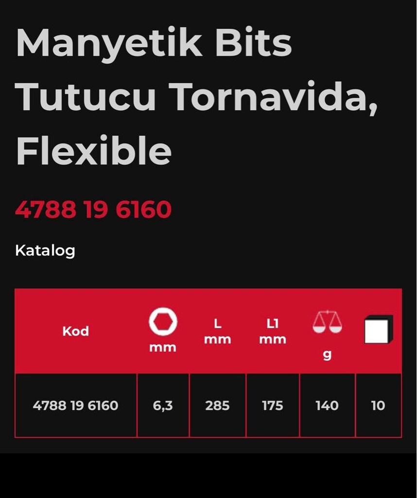 İZELTAŞ Flexible Manyetik Bits Tutucu Tornavida - 4