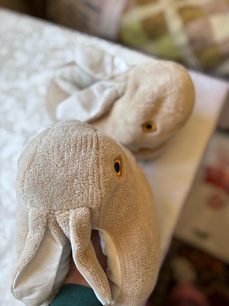 Peluş Tavşan Kulaklı panduf - 3