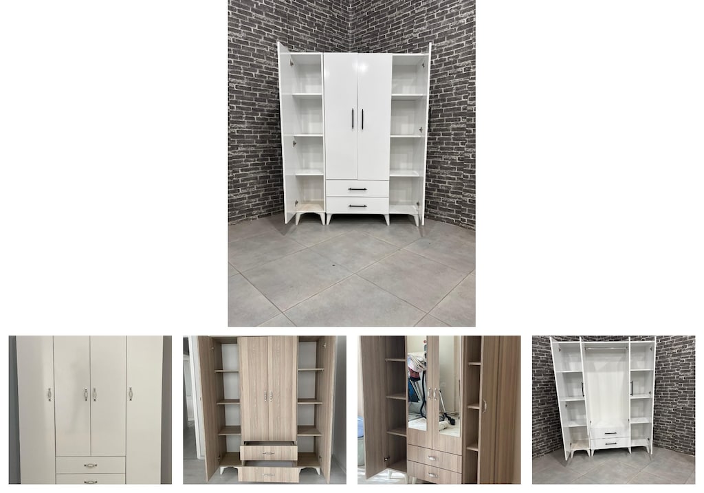 4 kapaklı elbise dolabı oxtryonprx - 2