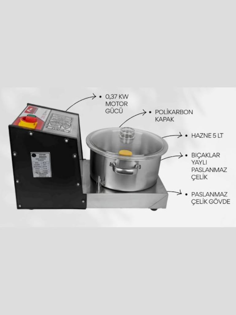 Soğan Doğrama, Sebze Parçalama Makinesi, 5L - 2