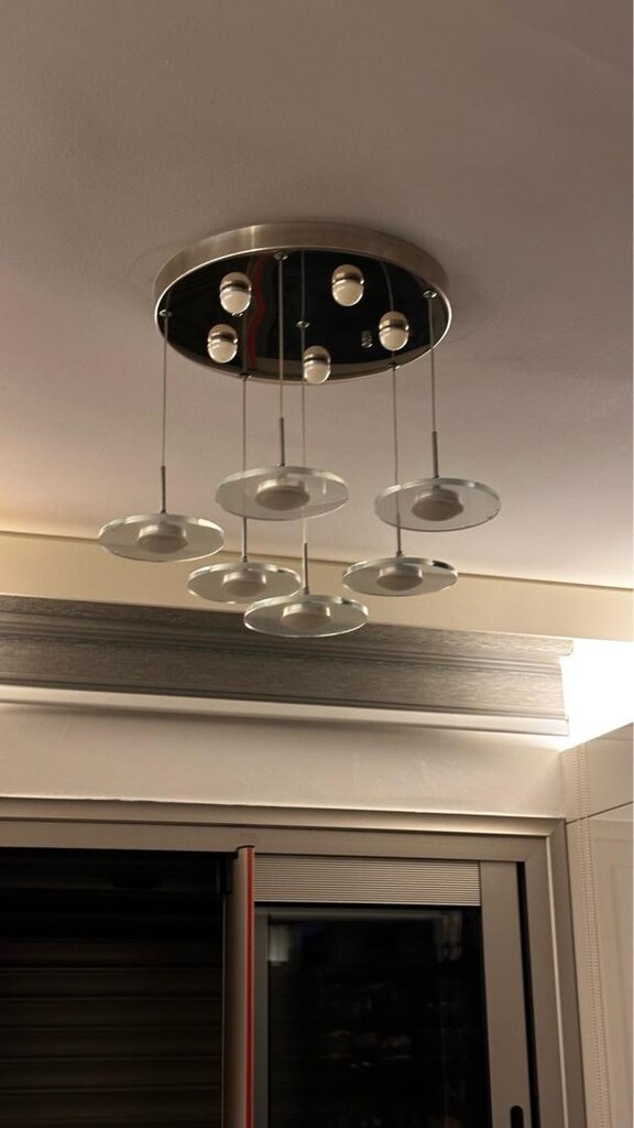 modern 6 lı sarkıt led avize 2 adet - 3
