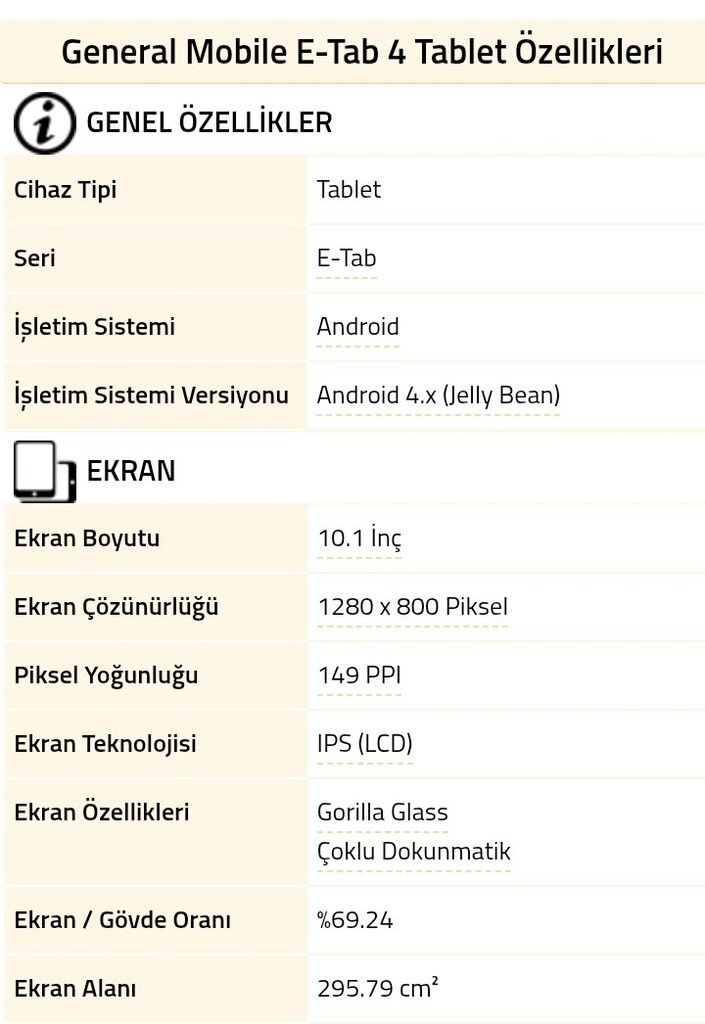 GENERAL MOBİLE E-TAB4 TABLET 10.1 İNCH (AÇIKLAMAYI OKUYUNUZ) - 9