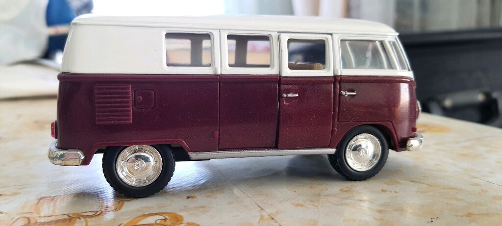 kinsmart 1962 volkwagen classic bus döküm otobüs araç araba ( Sıfır) - 10