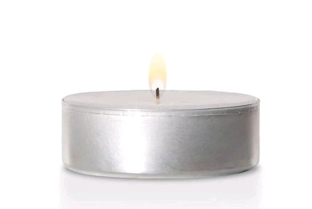 Beyaz 9 Saat Yanan Büyük Boy Tealight Mum - 3