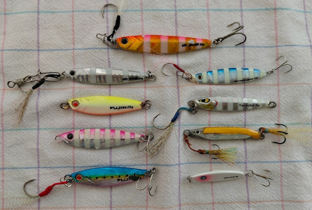 9 adet jig, sahte yem - 2