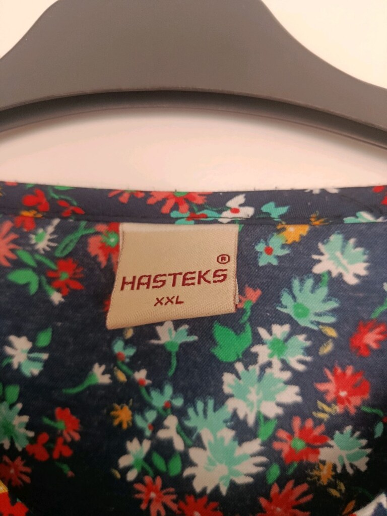 lacivert cıcekli gömlek - 3