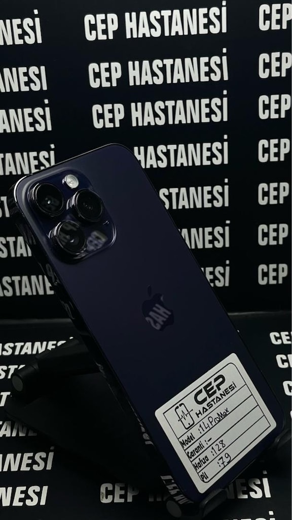 CEP HASTANESİ FARKIYLA—İPHONE 14 PRO MAX 128 GB DERİN MOR PİL 79- - 2