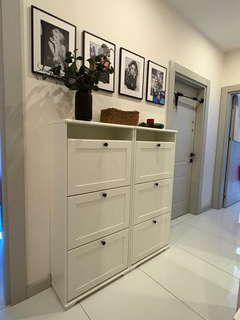 2 adet IKEA BRUSALI Beyaz Ayakkabılık / Dolap (Alanya Oba) - 4
