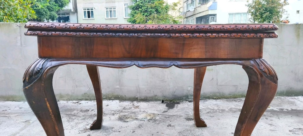 Antika Vintage Aslan Ayaklı Masa Sandalye - 9