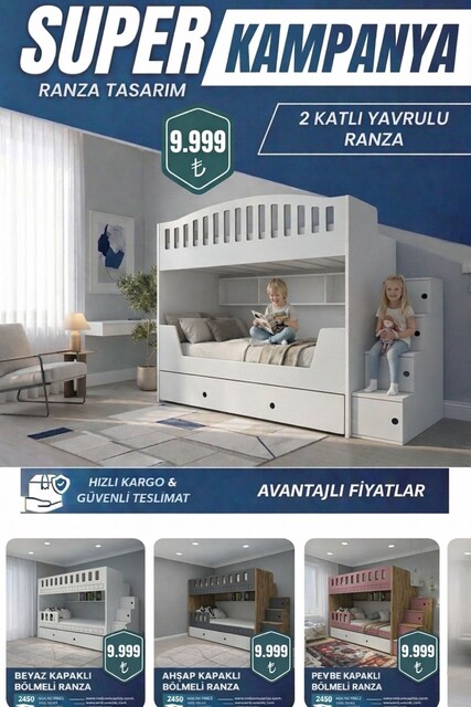Sıfır Yavrulu Ranza -Yandan Merdivenli