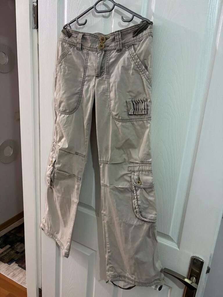 Dsquared2 Vintage Kadın Kargo Pantolon S Beden - 3