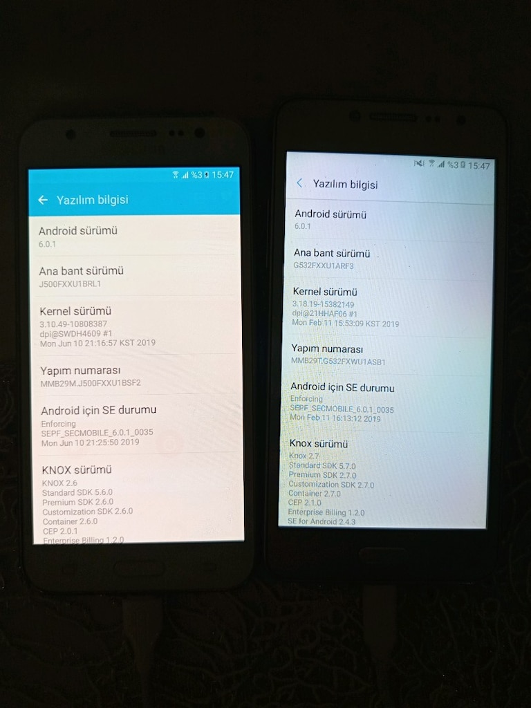 İki adet Android Telefon - 2